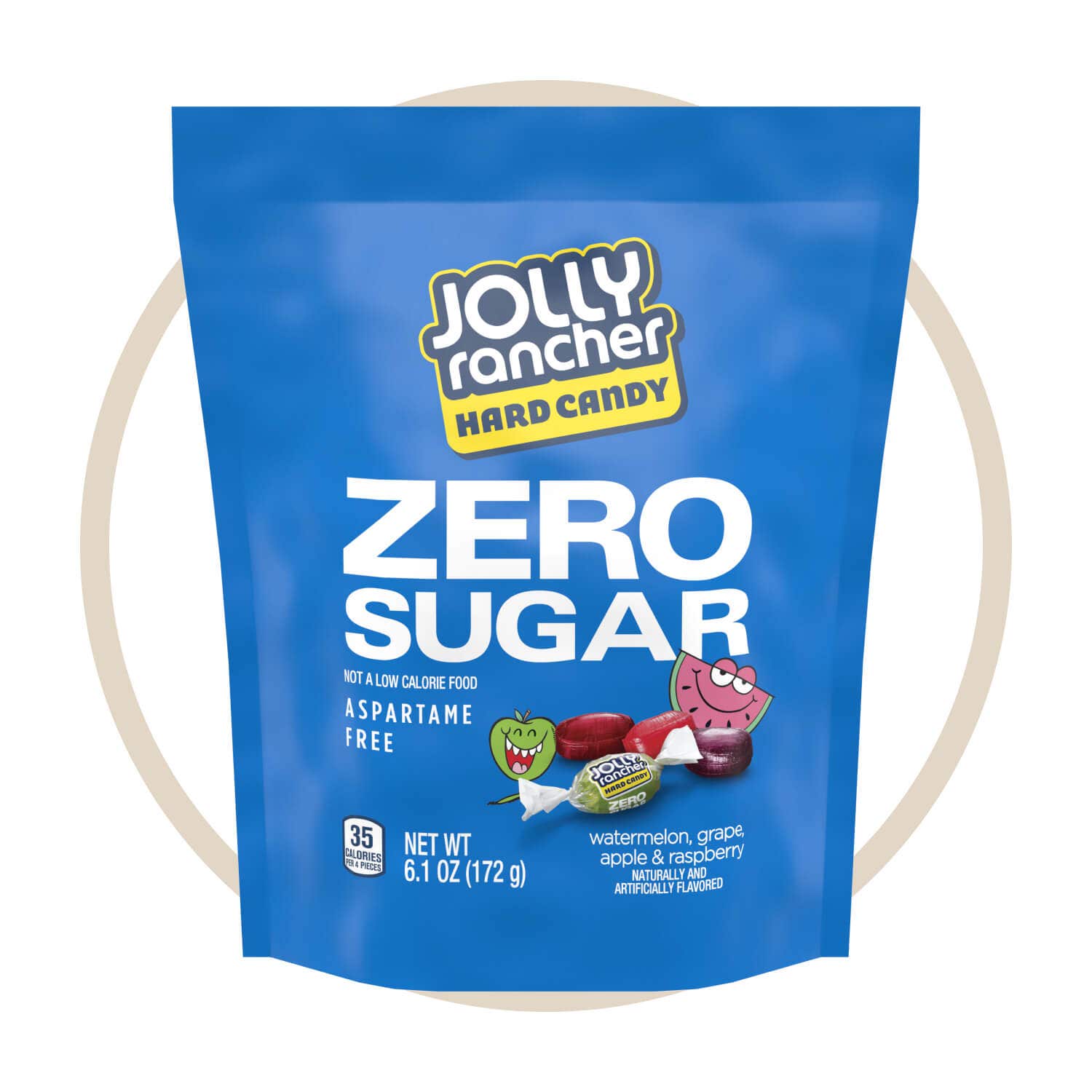 bag of jolly rancher zero sugar hard candy original flavors