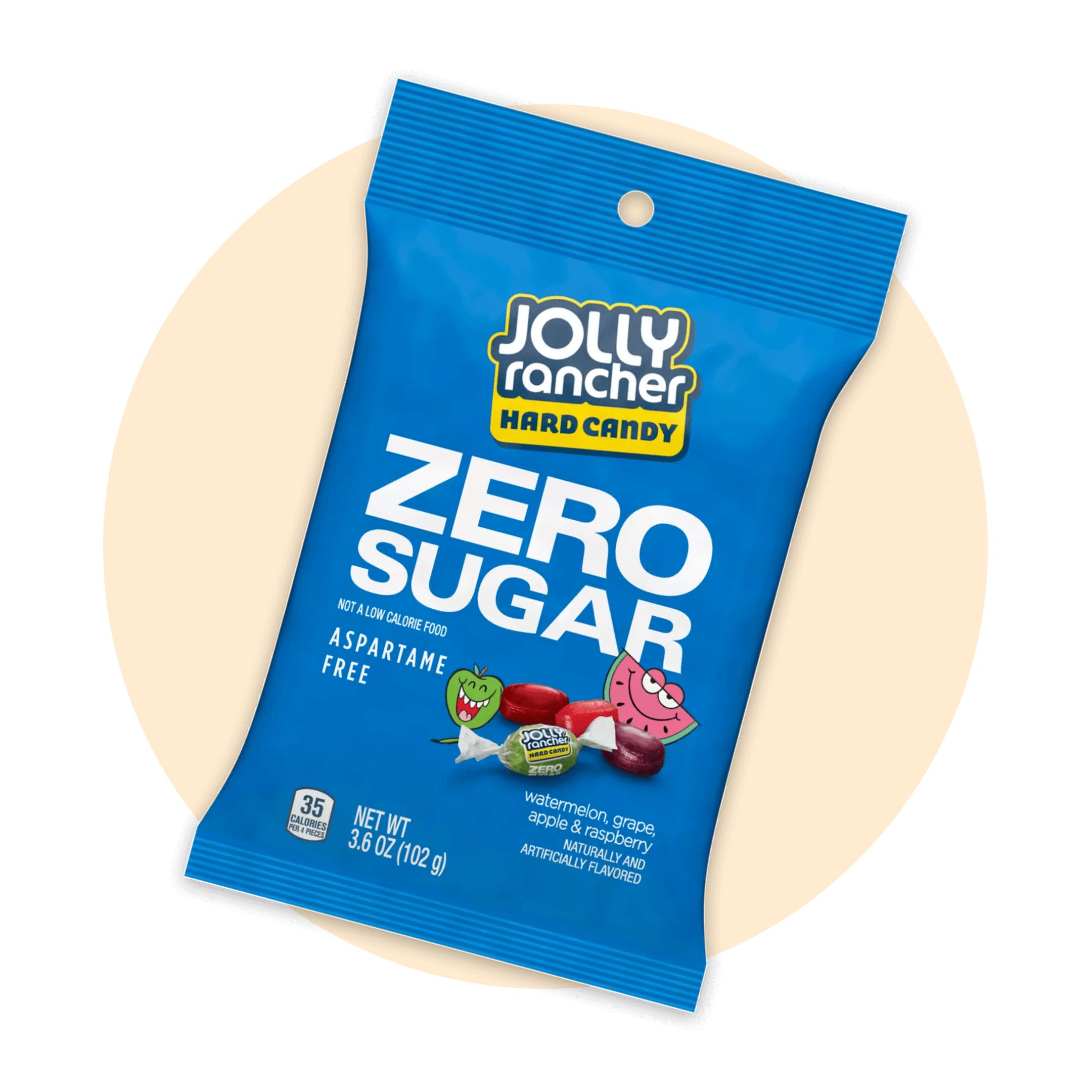 bag of jolly rancher zero sugar hard candy